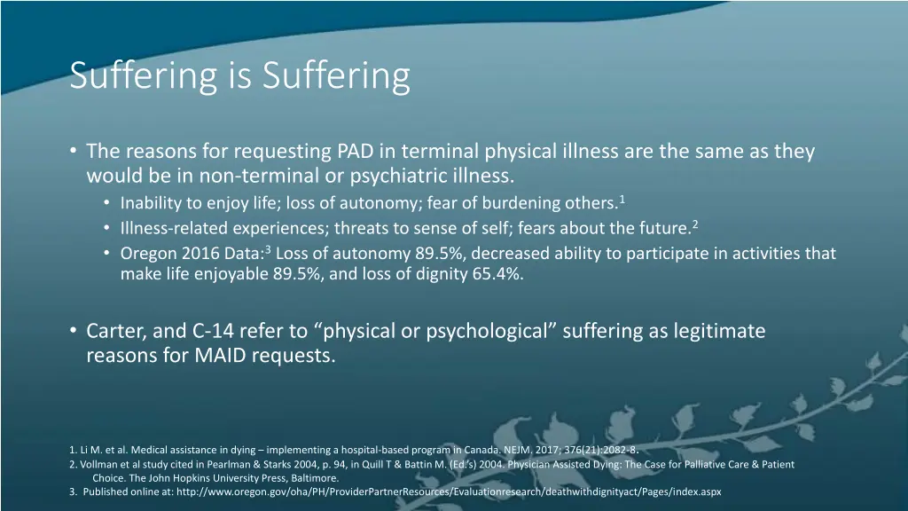 suffering is suffering