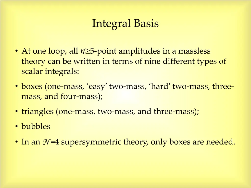 integral basis