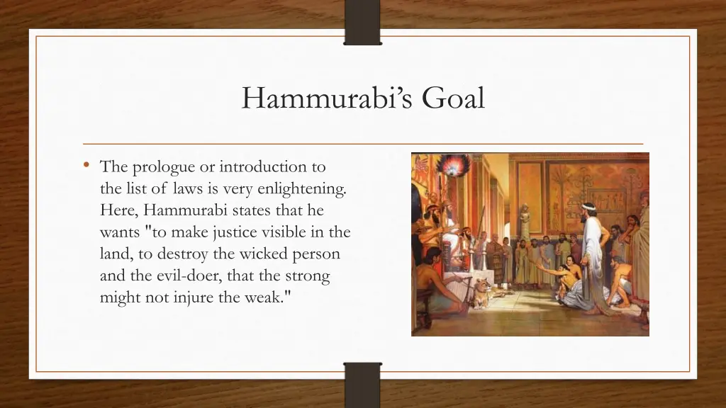 hammurabi s goal