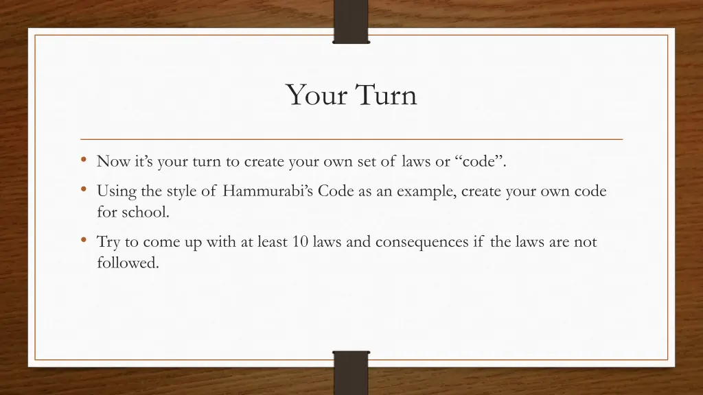 your turn