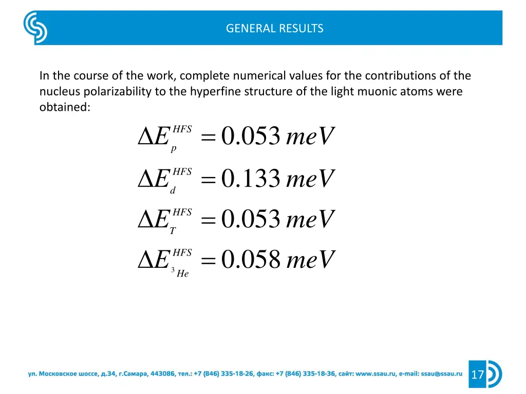 general results