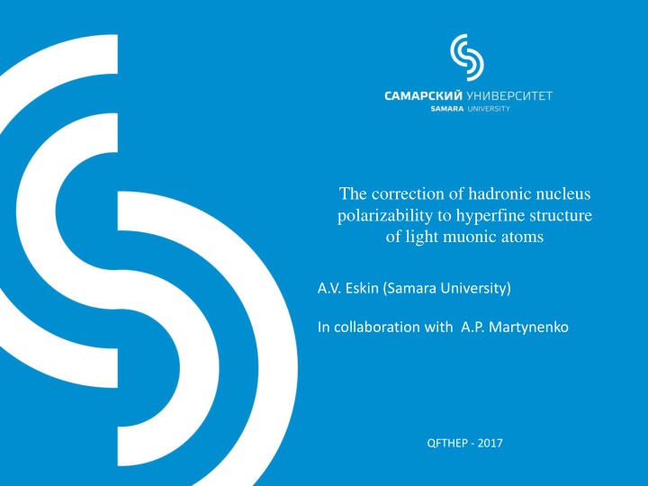 the correction of hadronic nucleus polarizability