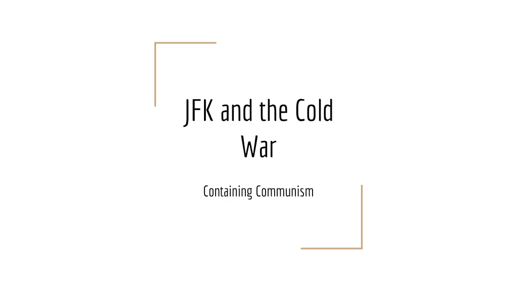 jfk and the cold war