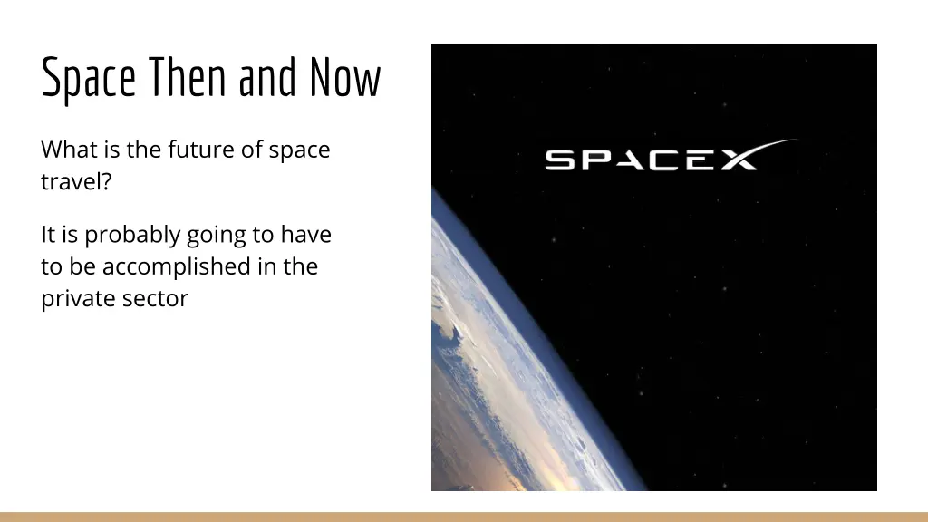 space then and now