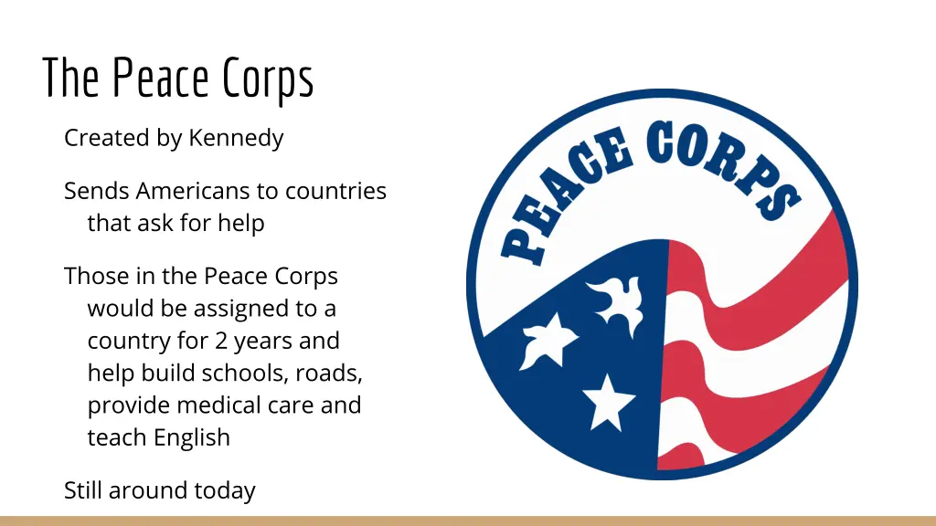 the peace corps