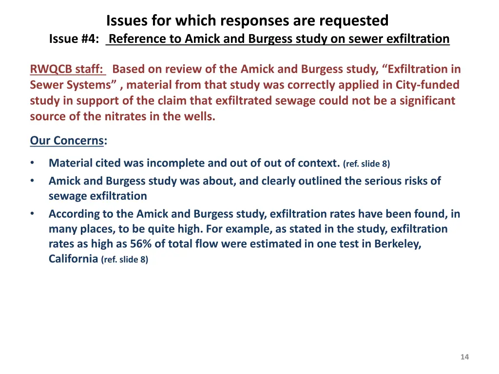 issues for which responses are requested issue 3