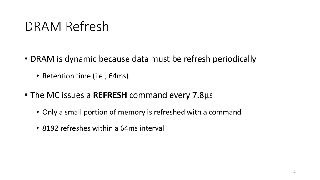 dram refresh