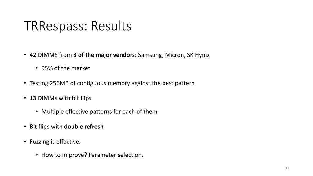 trrespass results