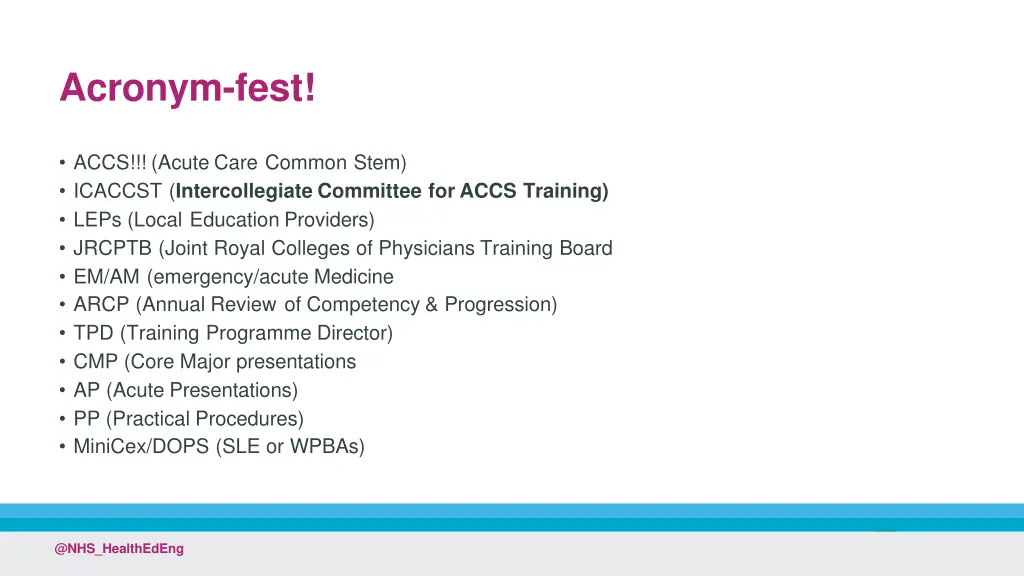 acronym fest