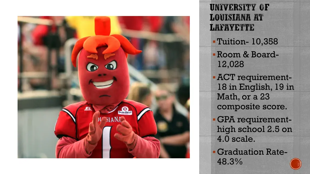 university of louisiana at lafayette tuition