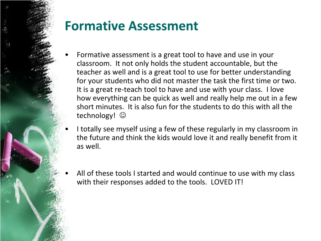 formative assessment
