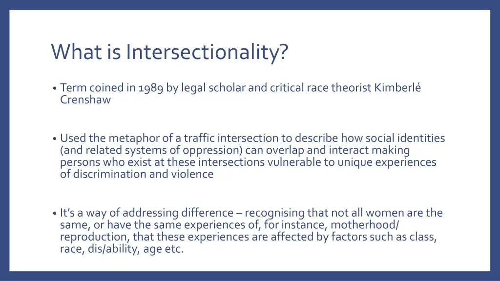 what is intersectionality