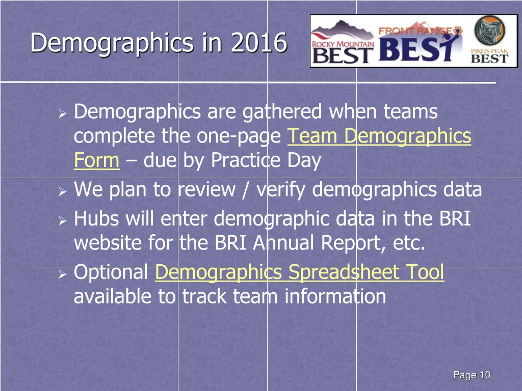 demographics in 2016