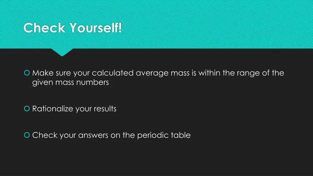 check yourself