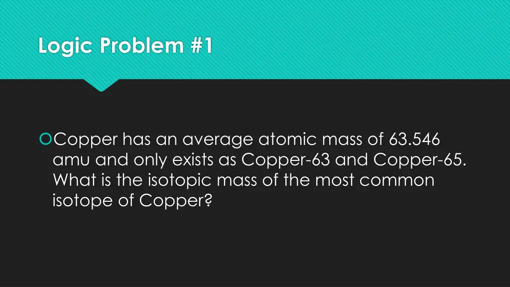 logic problem 1