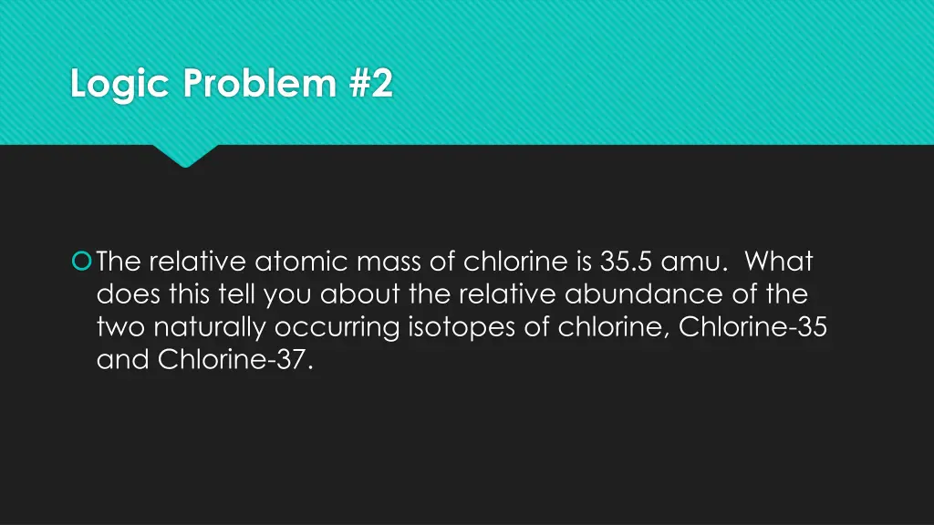 logic problem 2