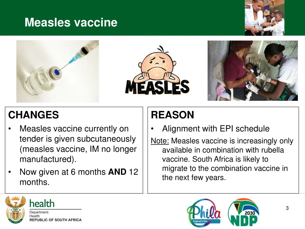 measles vaccine