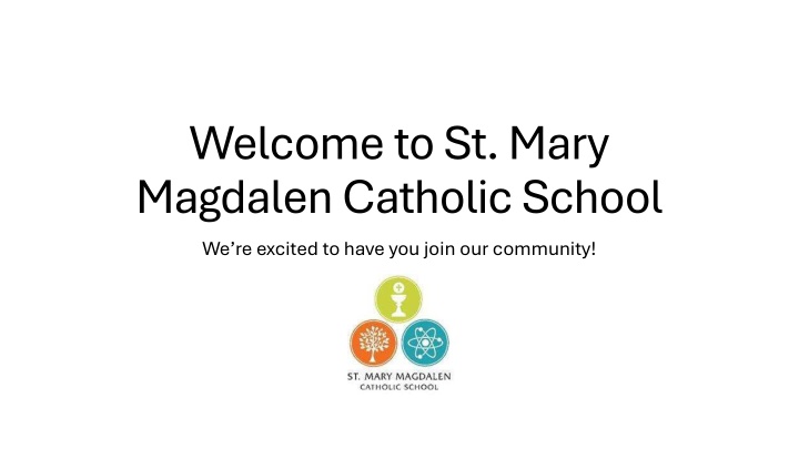 welcome to st mary magdalen catholic school