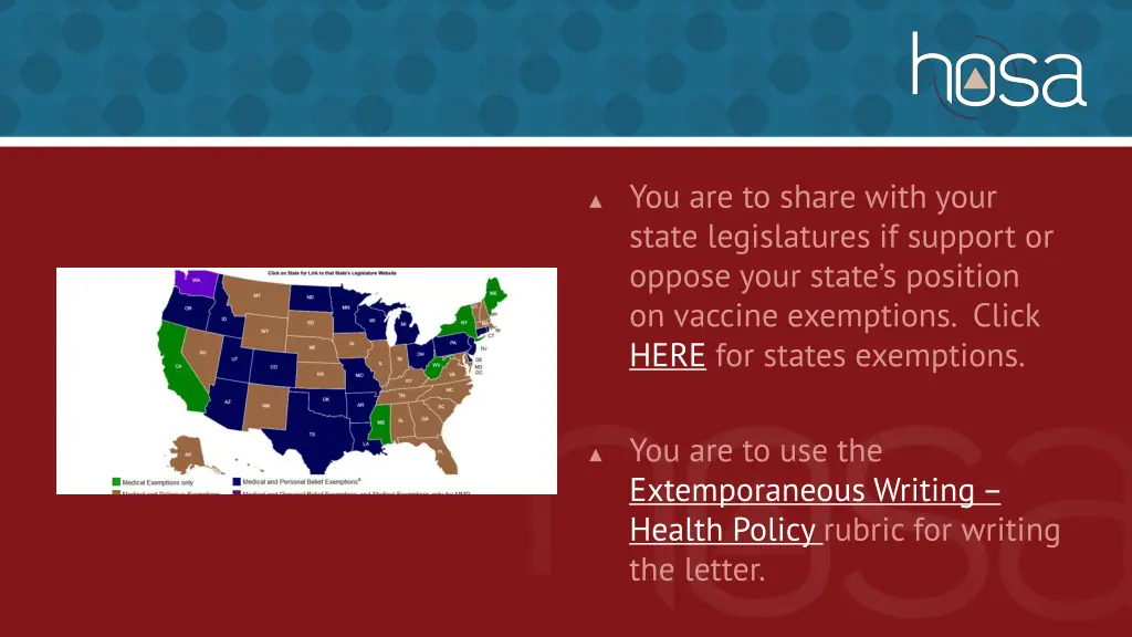 you are to share with your state legislatures