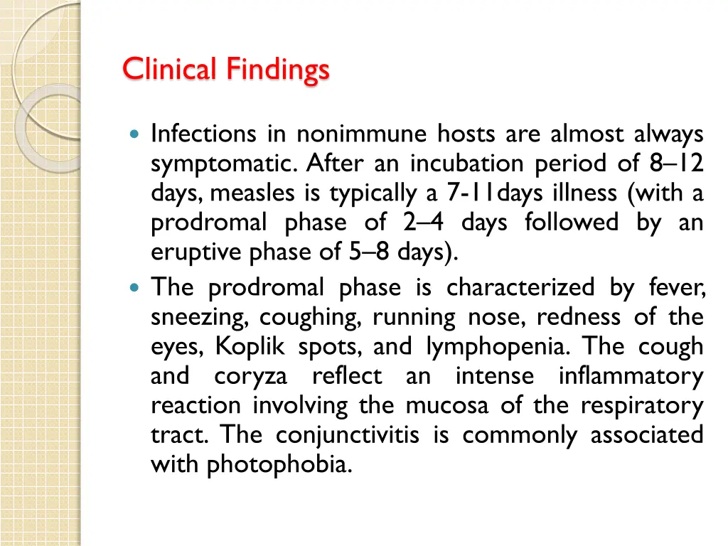 clinical findings