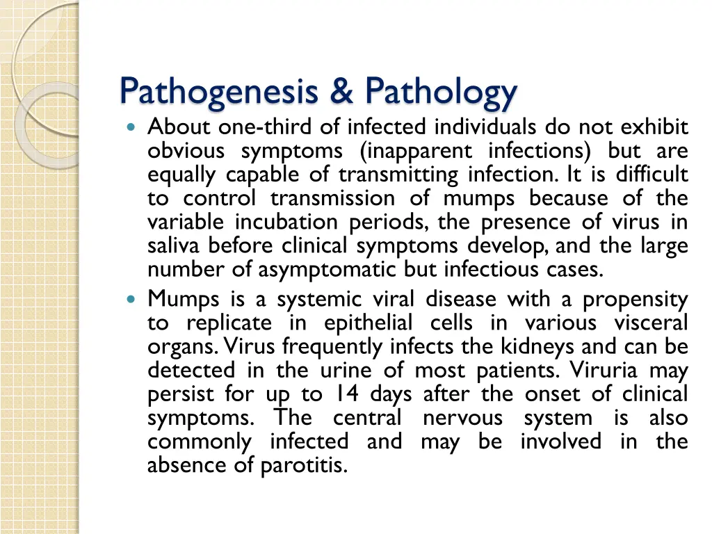 pathogenesis pathology about one third