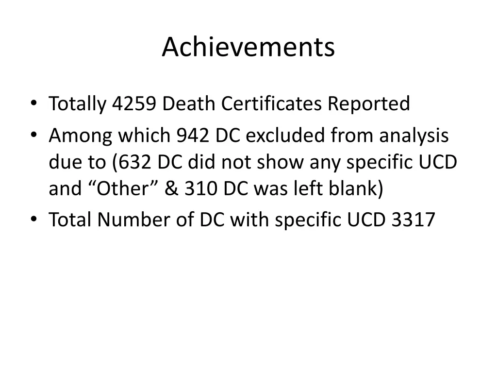 achievements