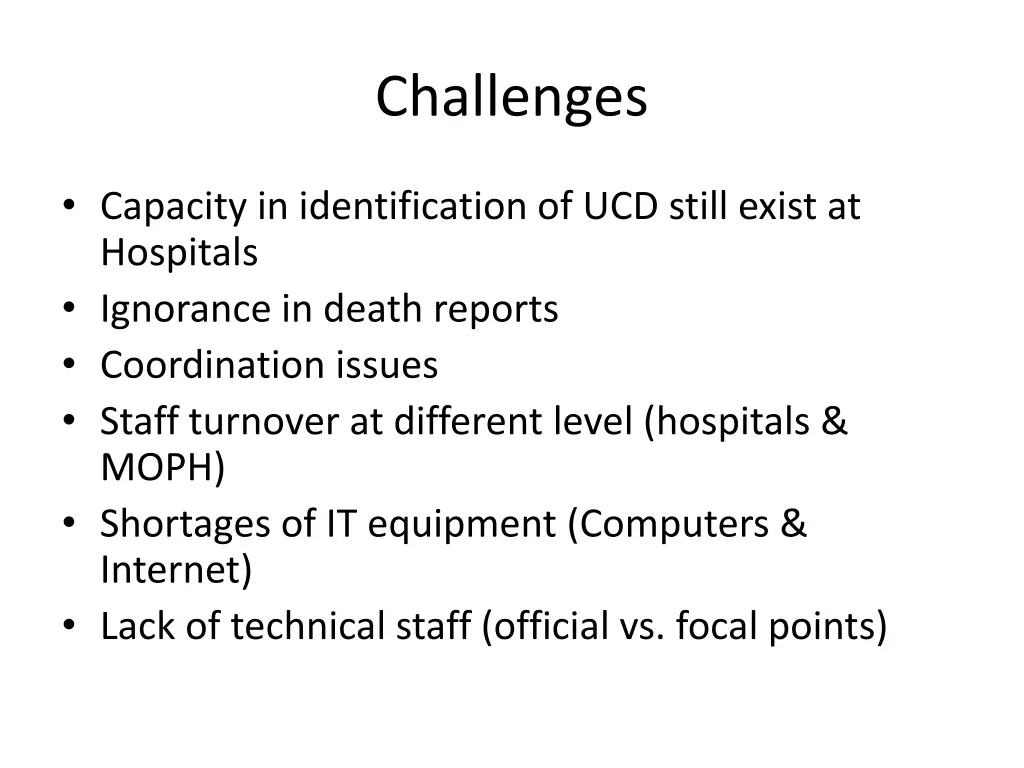 challenges