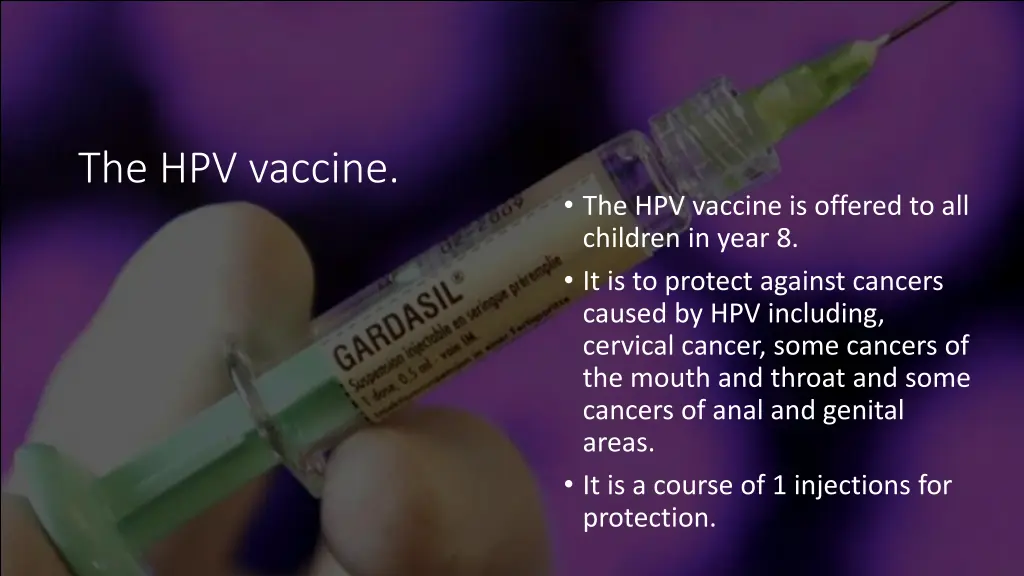 the hpv vaccine