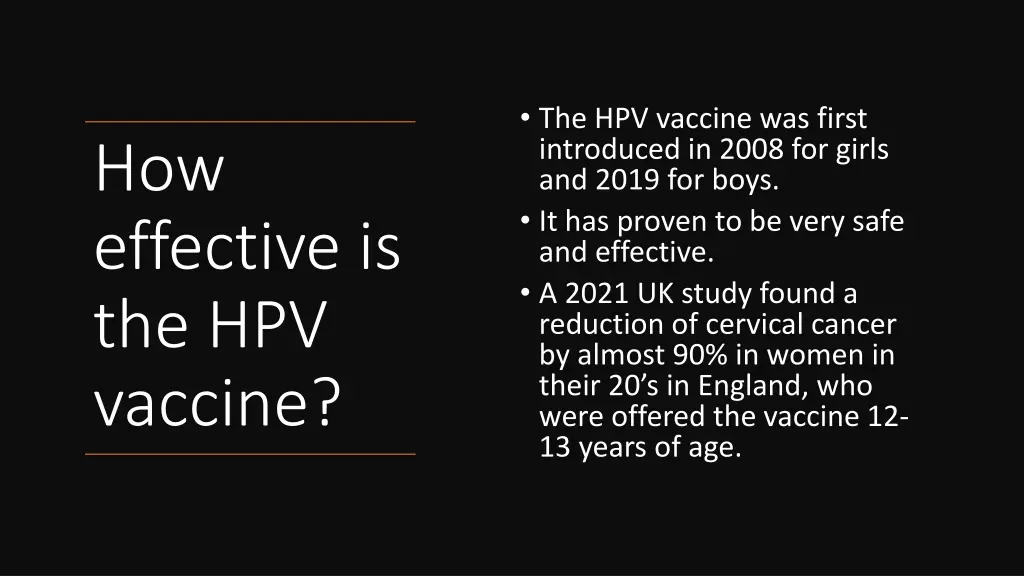 the hpv vaccine was first introduced in 2008