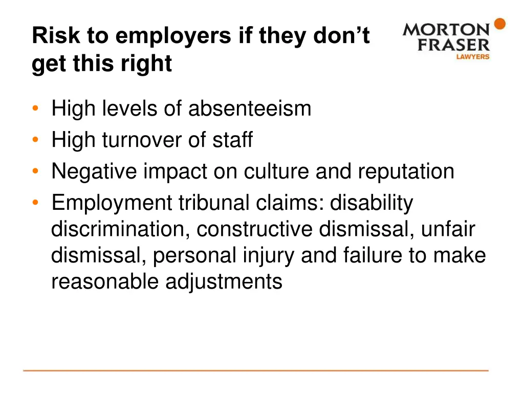 risk to employers if they don t get this right