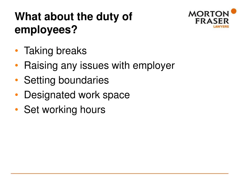 what about the duty of employees