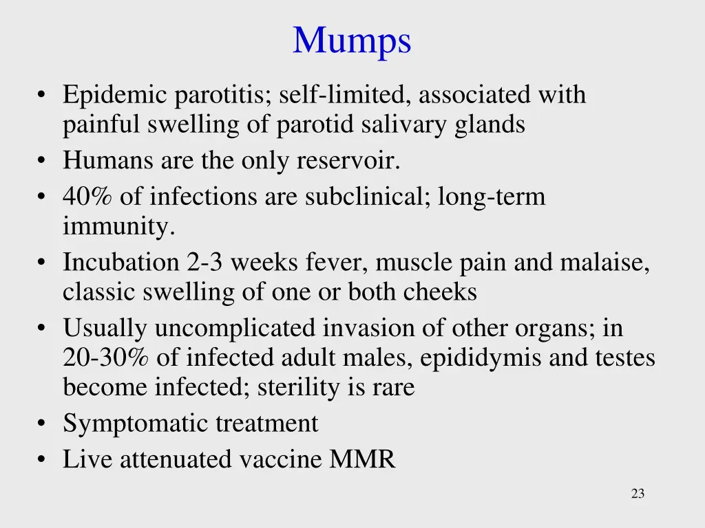 mumps
