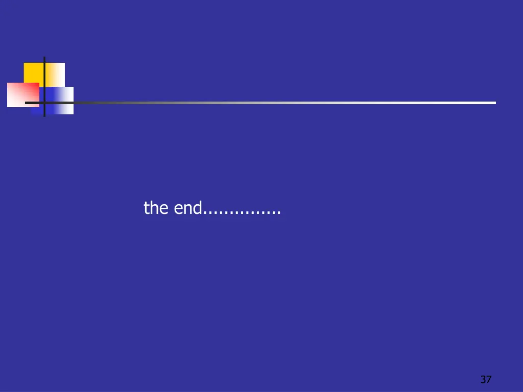 the end