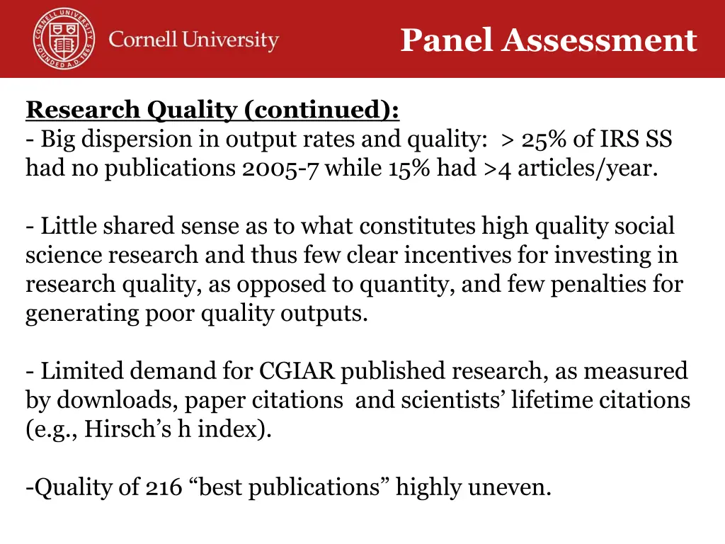 panel assessment 6