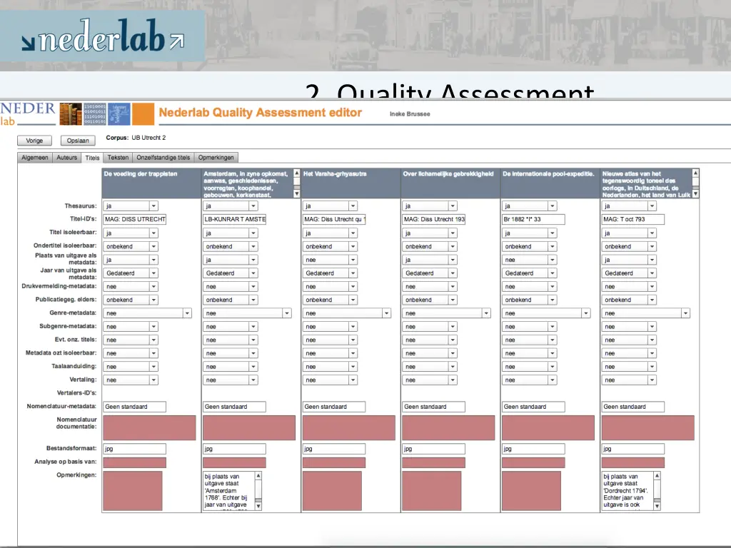 2 quality assessment