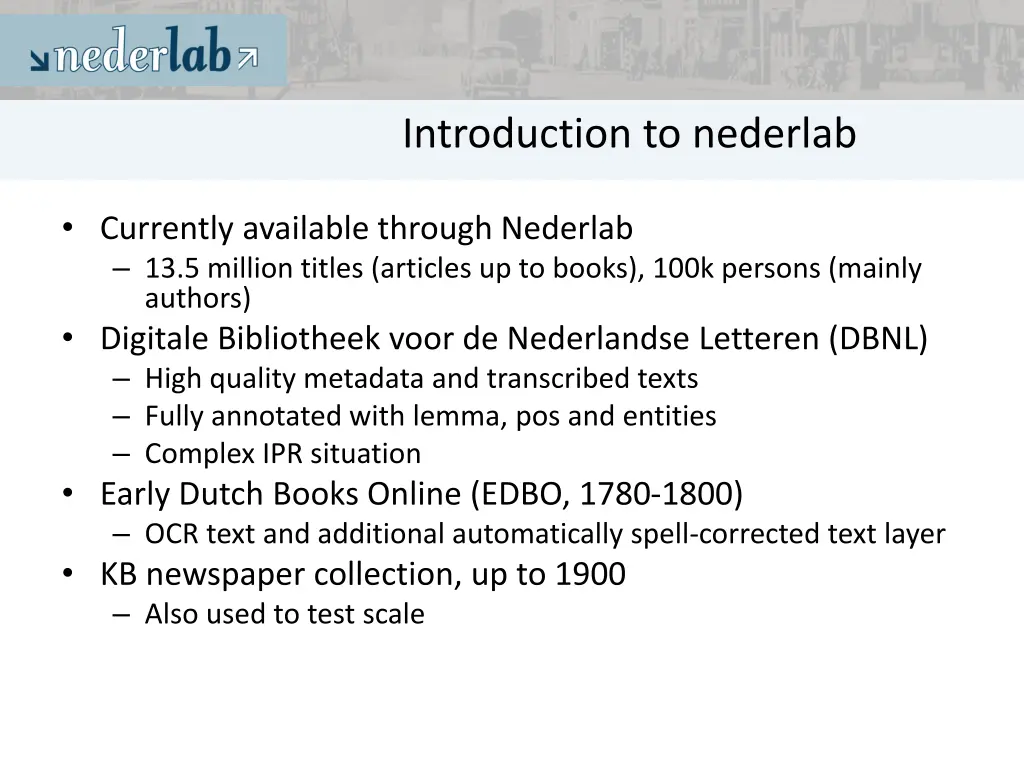 introduction to nederlab 2