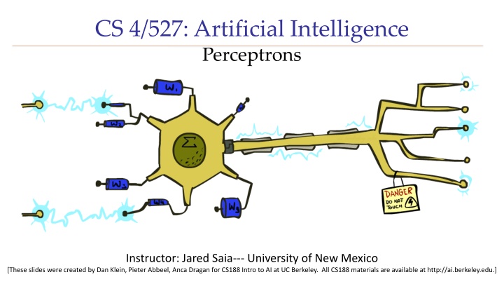 cs 4 527 artificial intelligence perceptrons