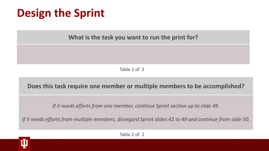 design the sprint