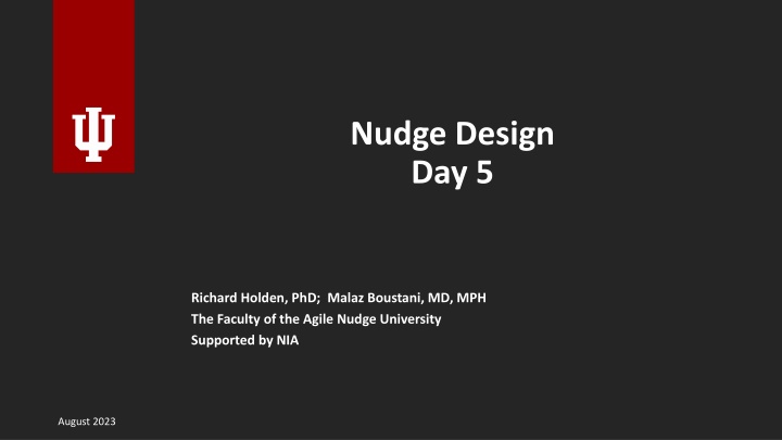 nudge design day 5