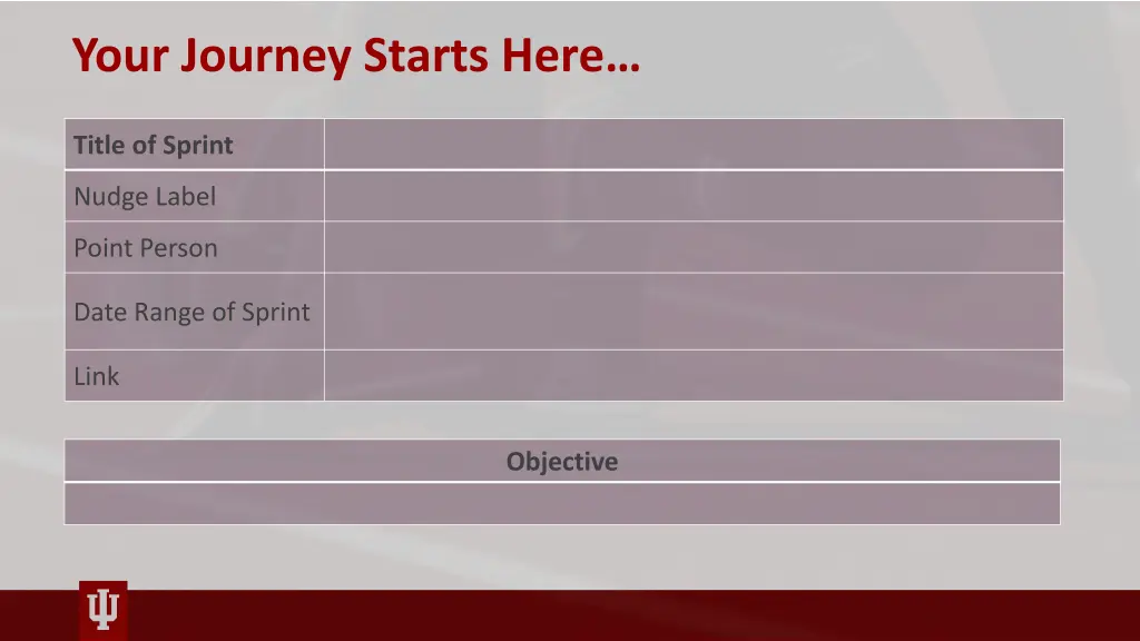your journey starts here
