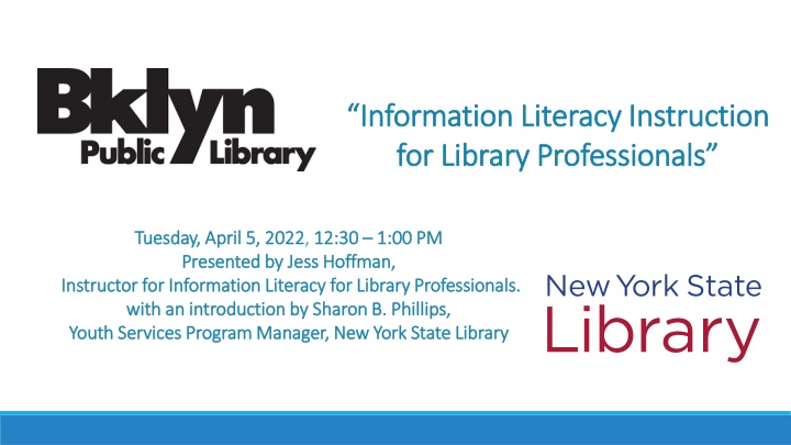 information literacy instruction information