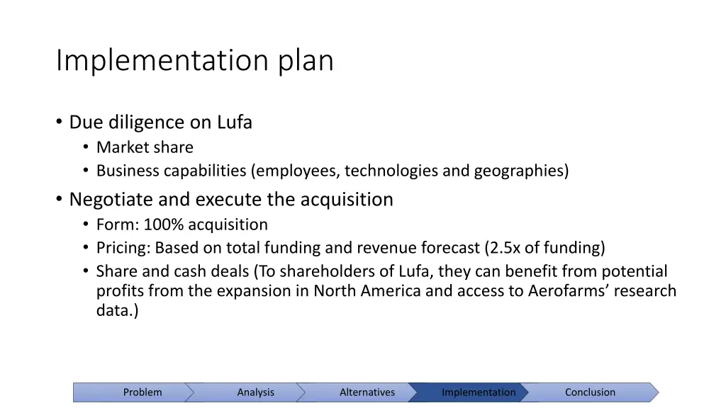 implementation plan
