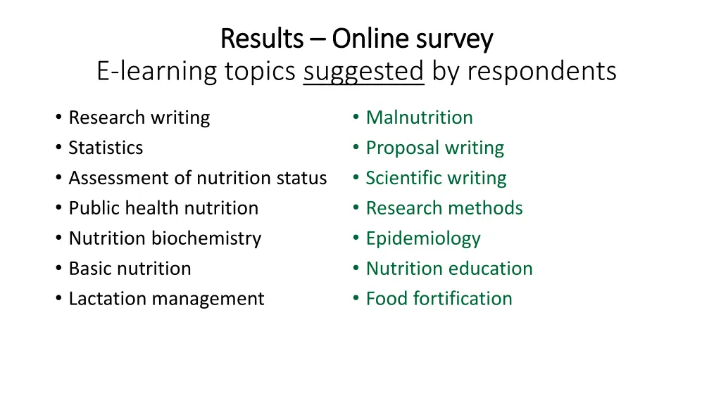 results results online survey online survey 3