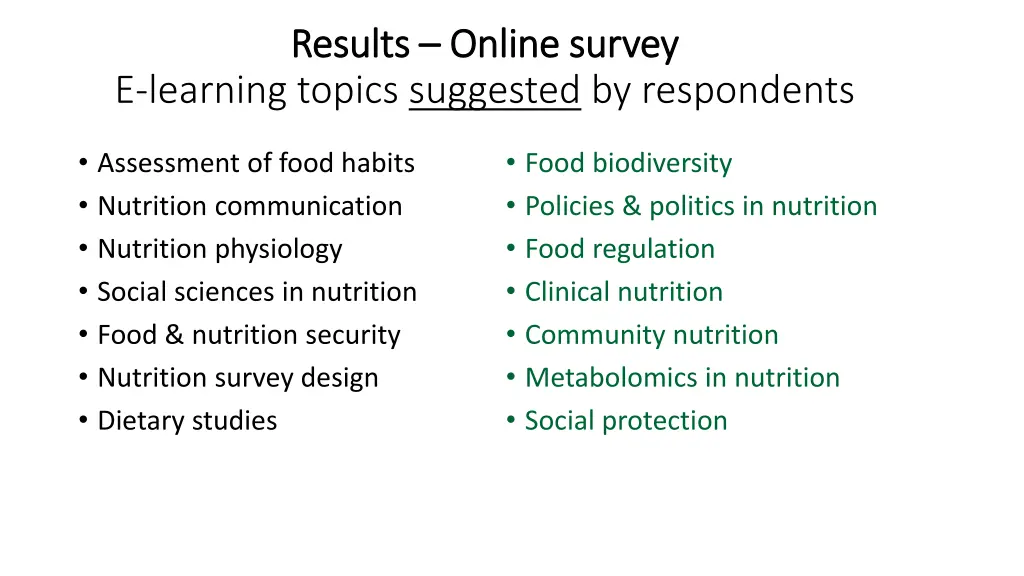 results results online survey online survey 4