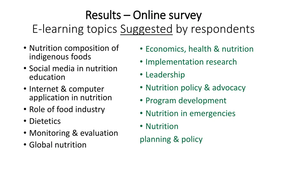 results results online survey online survey 5