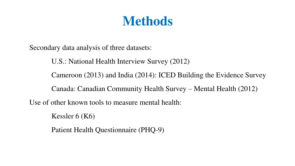 methods