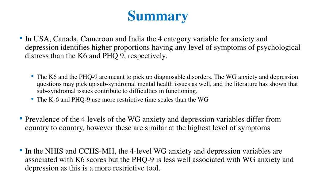 summary