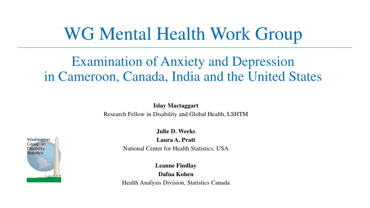 wg mental health work group