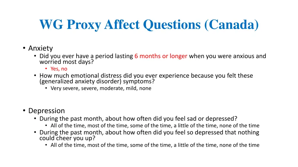 wg proxy affect questions canada