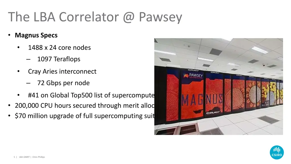 the lba correlator @ pawsey
